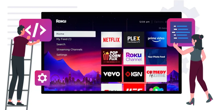 Build roku TV app