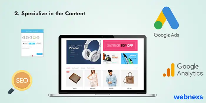 Specialize in the content