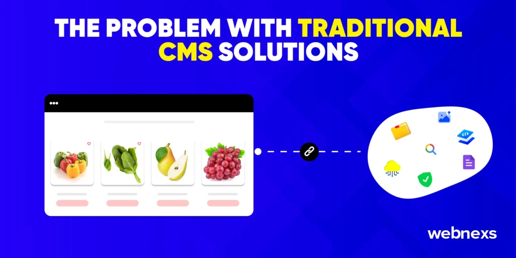 the problem of using traditional CMS solution